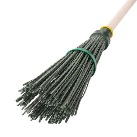 Метла синтетическая круглая 32х11см с череноком 120см еврорезьба LAIMA 1/10 (клиент)