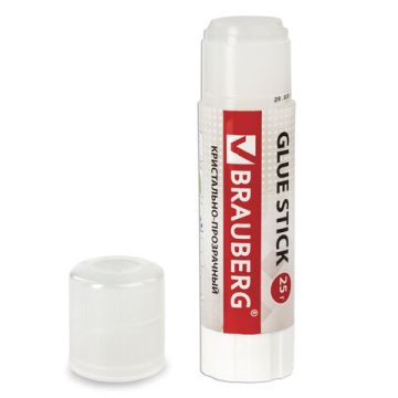 Клей-карандаш 25г Crystal BRAUBERG 1/12/432 (клиент)