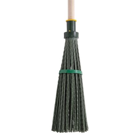 Метла синтетическая круглая 32х11см с череноком 120см еврорезьба LAIMA 1/10 (клиент)