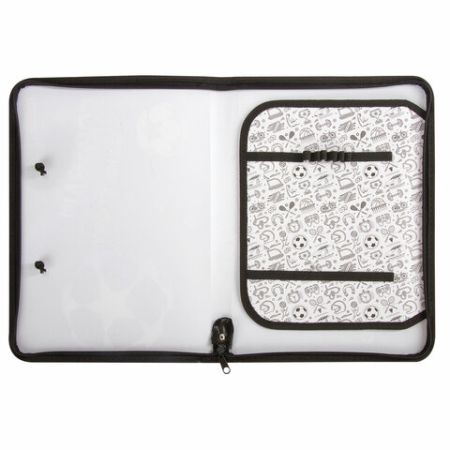 Папка для тетрадей А4 пластик, молния вокруг, с ручками Game Story ПИФАГОР 1/50