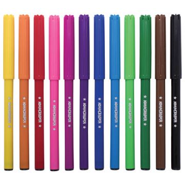 Фломастеры 12цв легкосмываемые ЮНЛАНДИЯ Экзотика 1/12