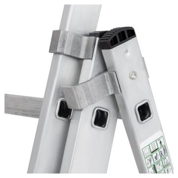 Стремянка трансформер 7 ступеней 3-х секционная высота 4,5м до 150кг 1/1 (Тендер)