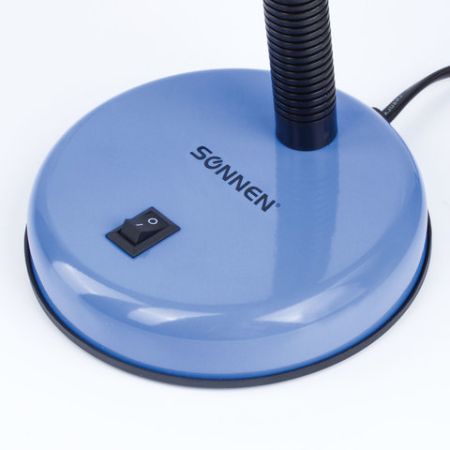 Светильник настольный SONNEN OU-203 на подставке цоколь Е27 синий 1/20 (Клиент)