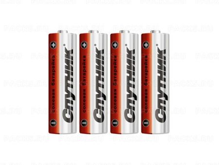 Элемент питания Спутник АА Long Life R6/4S (4шт) 1/15/300