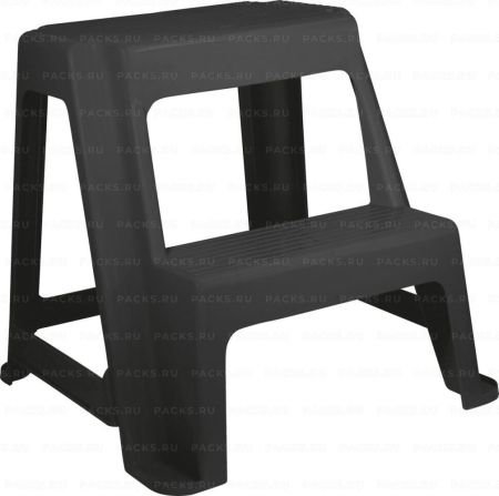 Табурет универсальный со ступенькой черный (М-пл) М2296