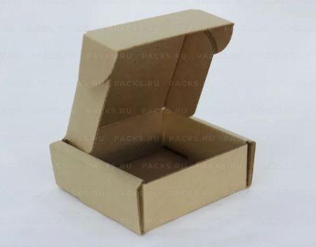 Гофрокоробка самосборная (80х80х30) Т23 Е микрогофрокартон бурый 120/120