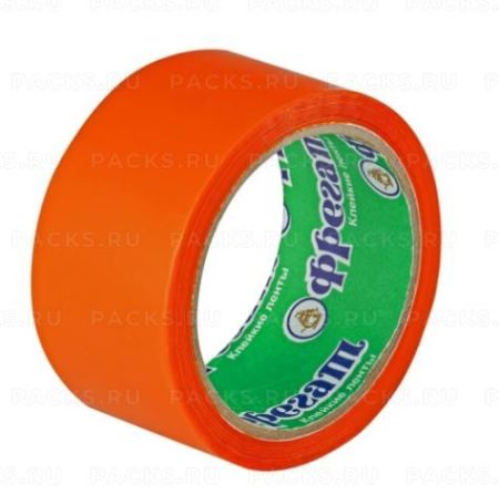 Клейкая лента цветная (48х50) оранжевая 6/72