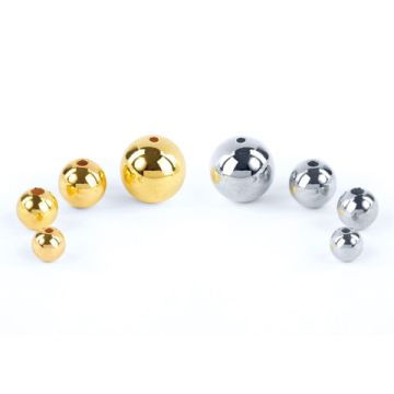 Бусины для творчества ШАРИКИ, ассорти, 20г., цвет золото, серебро, ОСТРОВ СОКРОВИЩ (вывод)