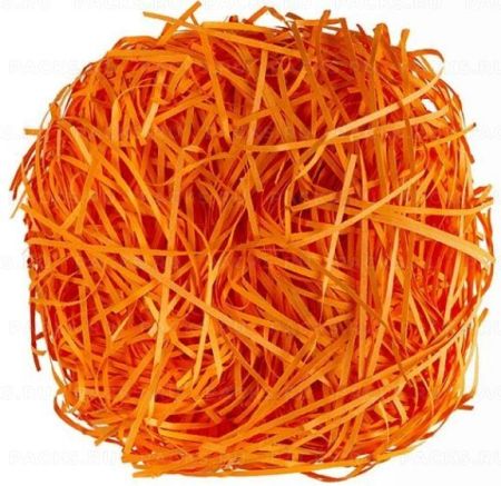 Наполнитель бумажный 100г оранжевый интенсив гофра 1/1 nelK