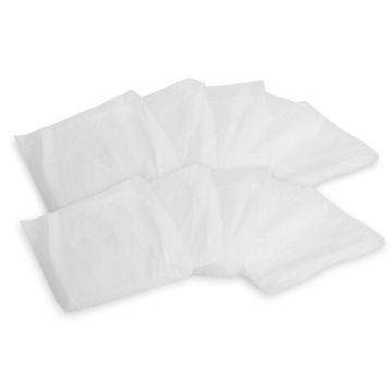 Халат на липучках белый одноразовый ХL (10шт) снаблайн 1/10 (Клиент)