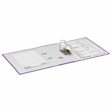 Папка-регистратор А4 80мм BRAUBERG с покрытием из ПВХ фиолетовая 1/20 (Клиент)