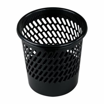 Корзина для бумаг 10л сетчатая черная STAFF Basic 1/20