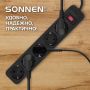 Сетевой фильтр 5м Sonnen SPB-505 5 розеток 10А с заземлением черный 1/35