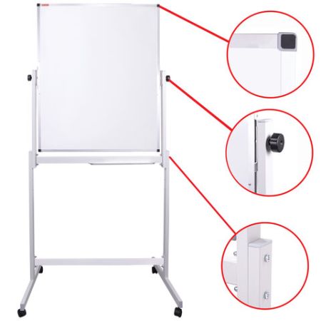 Доска магнитно-маркерная НА СТЕНДЕ 90х60 см, 2-сторонняя, BRAUBERG (Клиент)