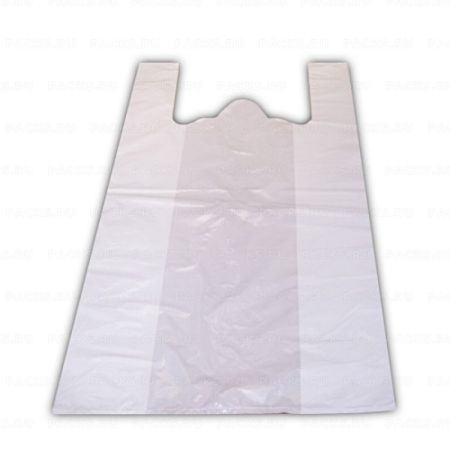 Пакет Майка ПНД (42+20)х72-15 белый МП 50/1000