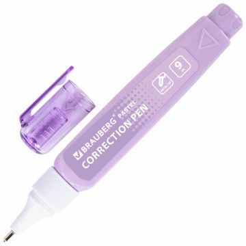 Корректор-ручка 9мл в пастельном корпусе BRAUBERG PASTEL 1/12 (клиент)