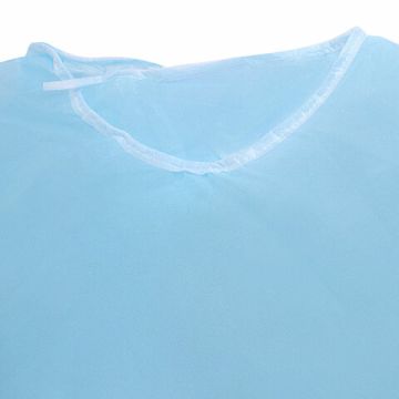 Халат хирургический нестерил голубой ГЕКСА манжета спанбонд 1/50 (клиент)