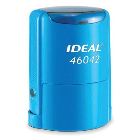 Оснастка для печатей оттиск D=42 синий TRODAT 46042 IDEAL корпус круглый синий 1/1 (Под заказ)