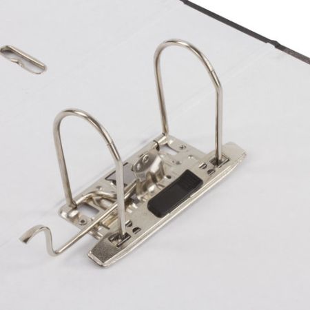 Папка-регистратор А4 80мм БИЗНЕСМЕНЮ с мраморным покрытием с уголком черный усиленный корешок 1/20