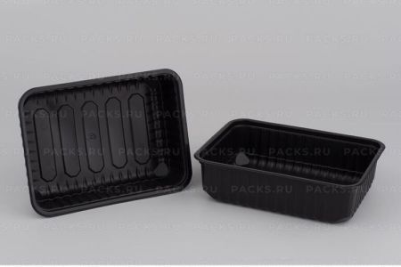 Контейнер ПП 750мл (179х132х46) К-179 черный ПолиЭр 50/500 