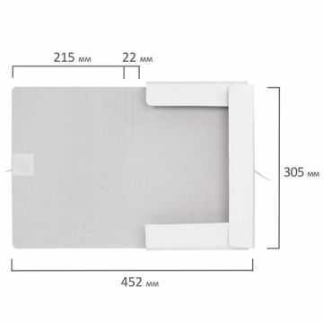 Папка для бумаг на завязках картон мелов BRAUBERG гарант. пл. 320г/м на 200 листов 1/25/150