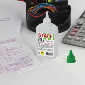 Клей ПВА 85г с дозатором STAFF 1/50