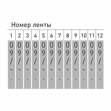 Нумератор 12-разрядный ленточный TRODAT оттиск 62 х5 мм 1/10/960 (Клиент)