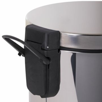 Ведро-контейнер для мусора с педалью 5л зеркальное ЛАЙМА Classic 1/8 (Клиент)