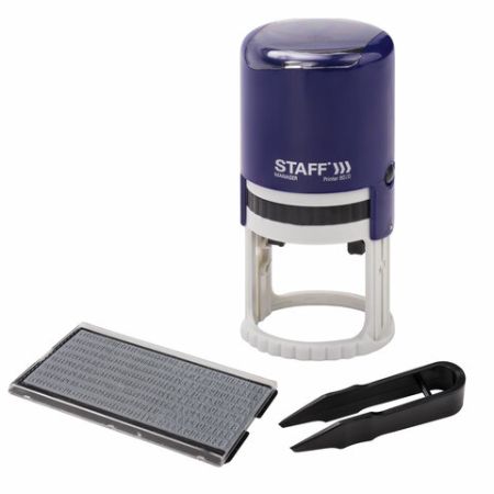 Печать самонаборная STAFF 2 круга оттиск D=40 Printer 8020 КАССА В КОМПЛЕКТЕ 1/10/80 (клиент)