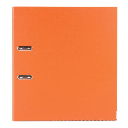 Папка-регистратор BRAUBERG 80мм с покрытием из ПВХ, оранжевая (удвоенный срок службы) 1/20 (клиент)