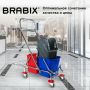 Тележка уборочная BRABIX 2 съемных ведра 15л мех. отжим корзина держатель для мешка  поддон (клиент)