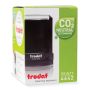Оснастка для печатей оттиск D=42 синий TRODAT 4642 PRINTY 4.0 корпус круглый,черный (клиент)