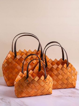 Корзина плетеная 31х18х19см шпон М 1/1