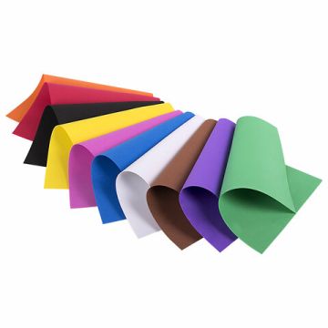 Пористая резина/фоамиран А4, 1 мм ОСТРОВ СОКРОВИЩ 10 л, 10 цв, яркие цвета, 661696