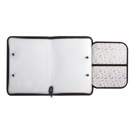 Папка для тетрадей А4 пластик, молния вокруг, с ручками Game Story ПИФАГОР 1/50